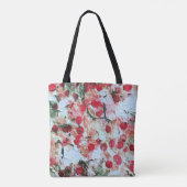 Roze Rood Vuil stippen Grunge Verval Tote Bag (Achterkant)