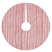 Roze Rood Wit Suikerstok Strepen Kerst Kerstboom Rok (Voorkant)