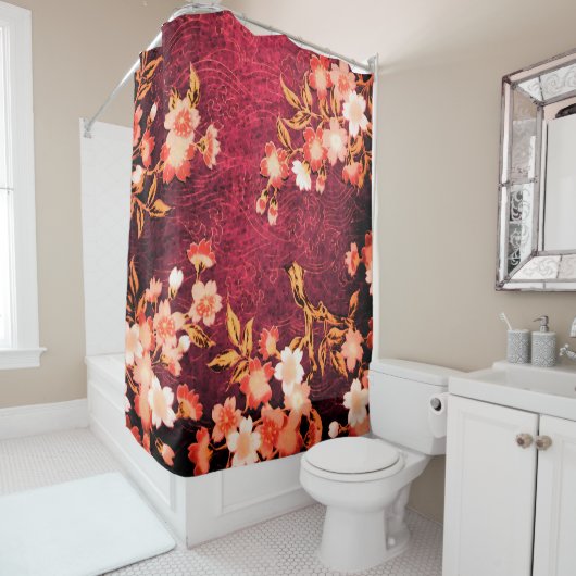 ROZE ROOD WITTE LENTE BLOEMEN JAPANSE BLOEM DOUCHEGORDIJN (In situ)