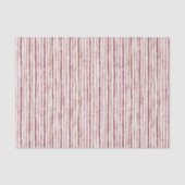 Roze Rood Witte Strepen Kerstmis Tissuepapier (Voorkant)