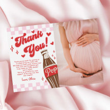 Roze Rood Ze is klaar om te baren Baby Shower Foto