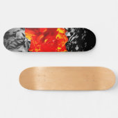 Roze roodbruin skateboard (Horizontaal)