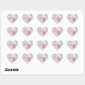 roze roodbruine maisachtige bouquet hart sticker (Vel)