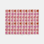 Roze roodharige suikerkoekjes liefhebbers van Vale Fleece Deken (Voorkant (Horizontaal))