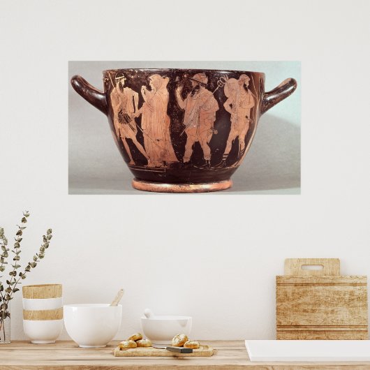 Roze roodroos poster (Keuken)