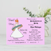 Roze roodroze laatste vlucht voor de ringing kaart (Staand voorkant)