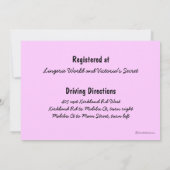 Roze roodroze laatste vlucht voor de ringing kaart (Achterkant)