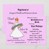 Roze roodroze laatste vlucht voor de ringing kaart (Voorkant / Achterkant)