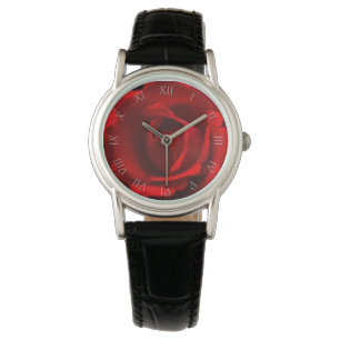 Roze roodroze Manuscript Roman Aantallen bekijken Horloge