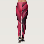 Roze roodroze petalen leggings (Achterkant)
