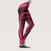 Roze roodroze petalen leggings (Rechts)