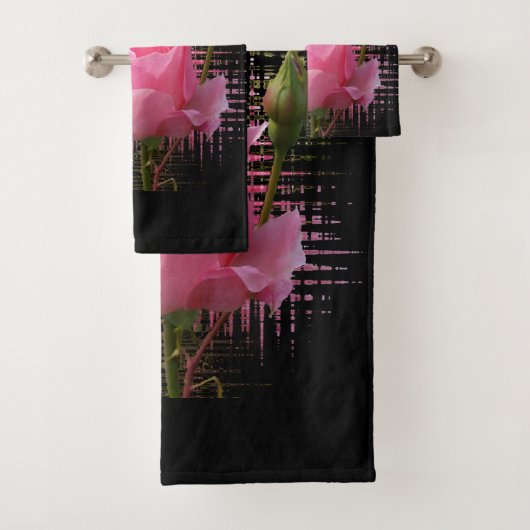 roze roodvlek bad handdoek (Insitu)