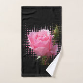 roze roodvlek bad handdoek (Handdoek)