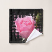 roze roodvlek bad handdoek (Wasdoekje)