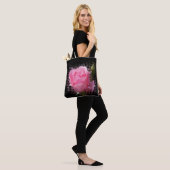 roze roodvlek tote bag (Op model)