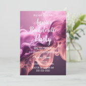  Roze Rook Bachelorette Party Kaart (Staand voorkant)