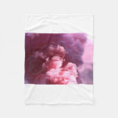 Roze rook fleece deken (Voorkant)