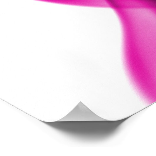 Roze rook poster (Hoek)