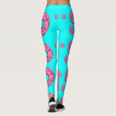 Roze roomdonuts leggings (Achterkant)