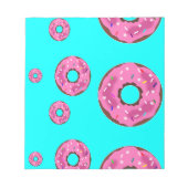 Roze roomdonuts notitieblok (Voorkant)