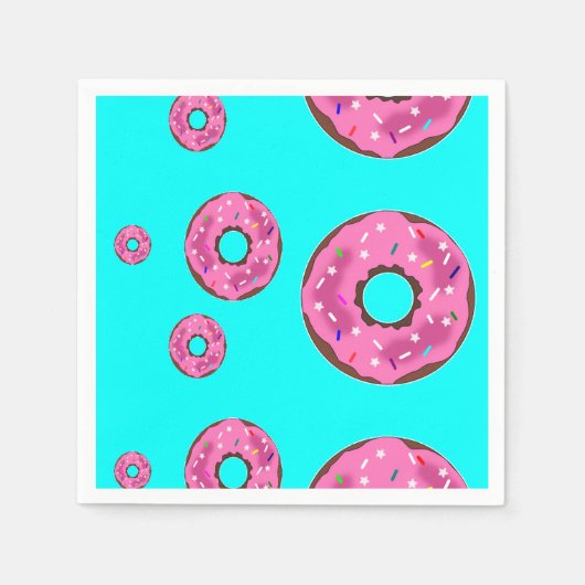 Roze roomdonuts servet (Voorkant)