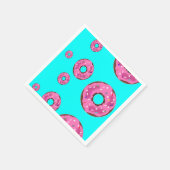Roze roomdonuts servet (Hoek)