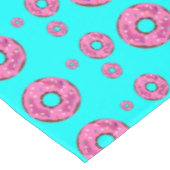 Roze roomdonuts tafelkleed (Gekanteld)