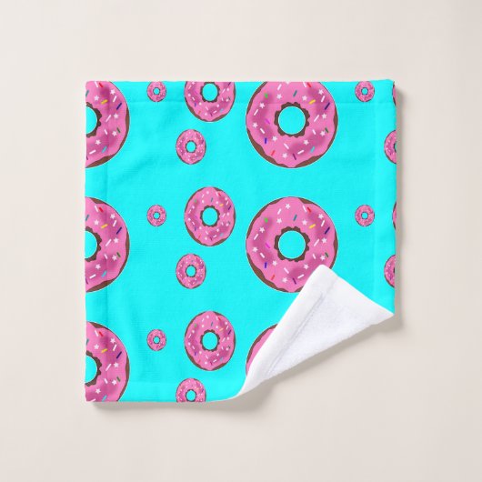 Roze roomdonuts washandje (Wasdoekje)
