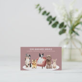 Roze roomvormer Hogs Wandelstoeltje Sitting Pet Visitekaartje (Staand voorkant)