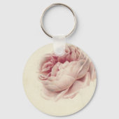 Roze Roos (1792) – Tijdloze botanische kunst Sleutelhanger (Voorkant)