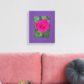 Roze Roos #3 Canvas Afdruk (Insitu (Woonkamer))
