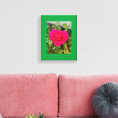 Roze Roos #4 Canvas Afdruk (Insitu (Woonkamer))