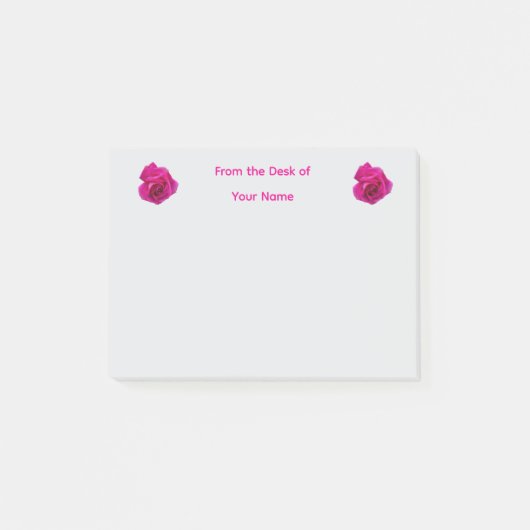 Roze Roos #5 Post-it® Notes (Voorkant)