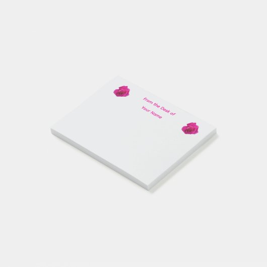 Roze Roos #5 Post-it® Notes (Schuin)
