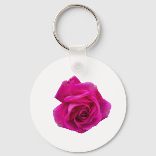 Roze Roos #5 Sleutelhanger (Voorkant)