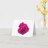 Roze Roos #5 Vouwkaart Kaart (Gele Bloem)