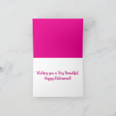 Roze Roos #5 Vouwkaart Kaart (Binnen)