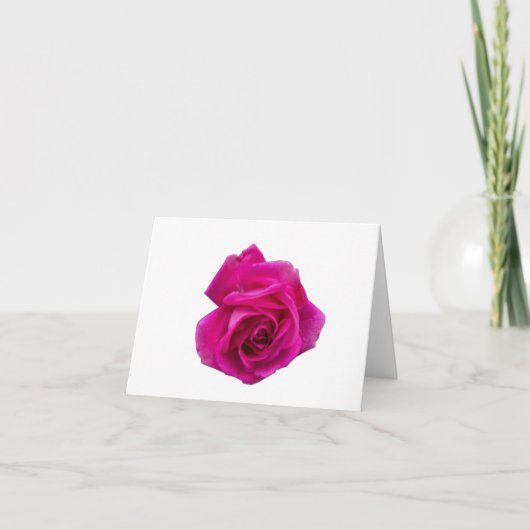Roze Roos #5 Vouwkaart Kaart (Voorkant)