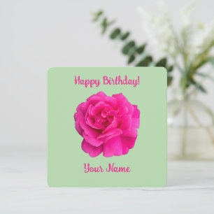 Roze Roos #6 Kaart