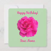 Roze Roos #6 Kaart (Voorkant)
