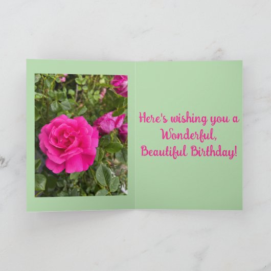 Roze Roos #6 Kaart (Binnen)