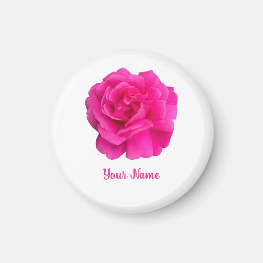 Roze Roos #6 Magneet (Voorkant)
