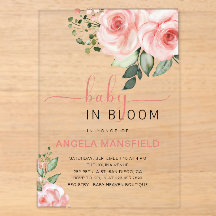 Roze Roos Baby in Bloom Shower