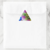 Roze Roos blauwe glazen bol Sticker (Tas)