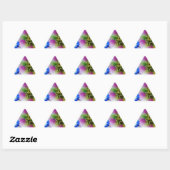 Roze Roos blauwe glazen bol Sticker (Vel)