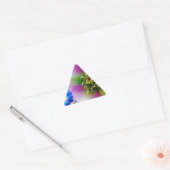 Roze Roos blauwe glazen bol Sticker (Envelop)