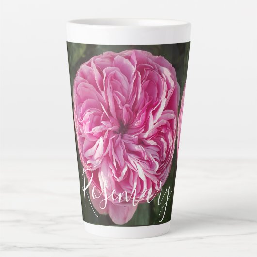 Roze  Roos Bloedflacon Foto Mok (Voorkant)