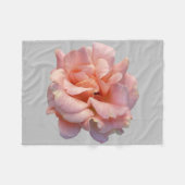 roze roos bloei fleece deken (Voorkant (Horizontaal))