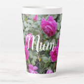 Roze  Roos Bloem Birthday Mum Mok (Voorkant)