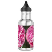 Roze Roos Bloem bloem Fotomeisjes Naam Waterfles (Rechts)